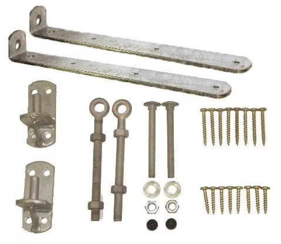 Jacksons Adjustable Gate Hinges – 400mm Cranked Hook & Band