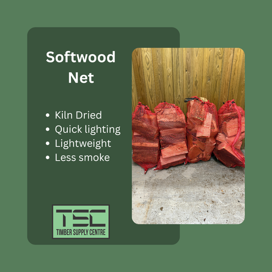 25 Litre Net of Kiln Dried Softwood Logs.