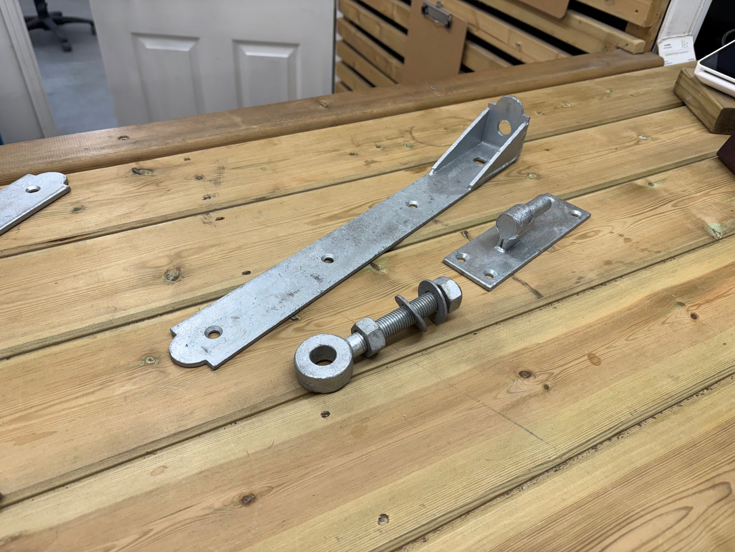 Adjustable Gate Hook & Band Hinges - Galvanised