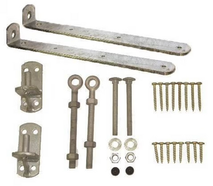 Jacksons Adjustable Gate Hinges – 400mm Cranked Hook & Band
