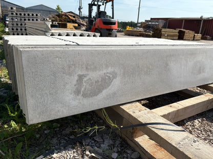 Smooth finish concrete gravel boards for use on outdoor fencing projects.